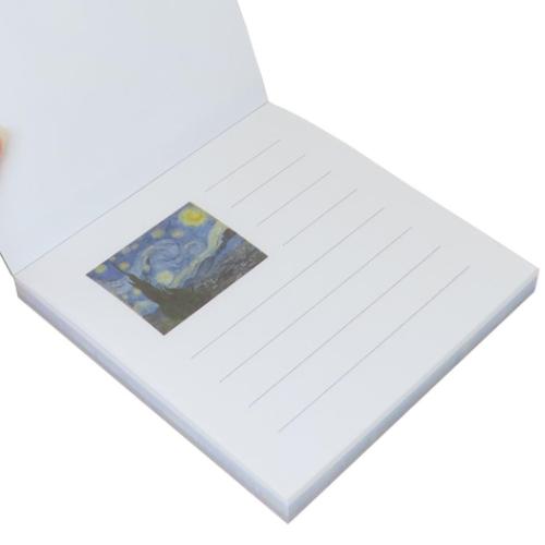 DAILY MUSEUM メモ帳 メモパッド スクエア 星月夜 ゴッホ 名画 グッズ メール便可