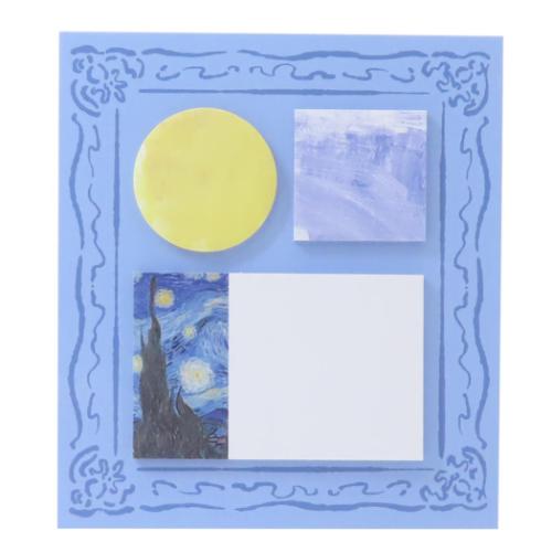 DAILY MUSEUM 付箋 スティッキーメモ 星月夜 ゴッホ 名画 グッズ メール便可