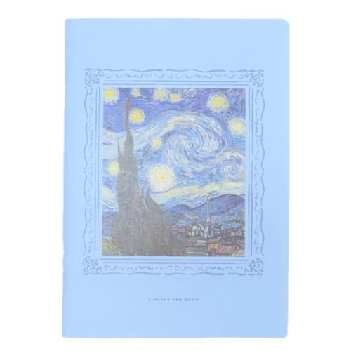 DAILY MUSEUM 横罫ノート A5ノート 星月夜 ゴッホ 名画 グッズ メール便可