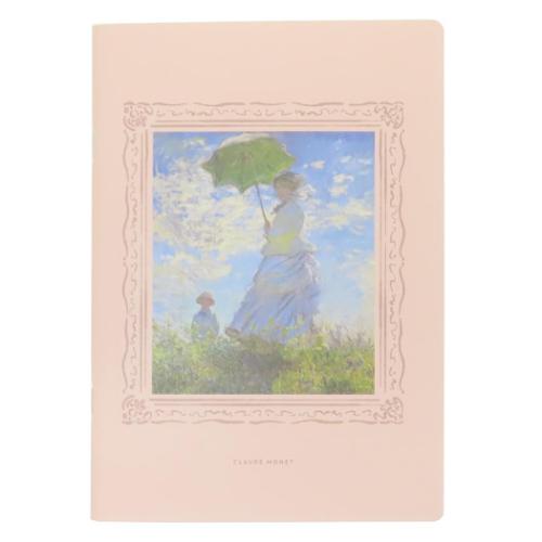 DAILY MUSEUM 横罫ノート A5ノート 散歩 日傘をさす女性 モネ 名画 グッズ メール便可