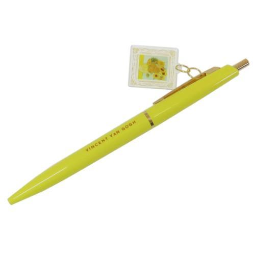 DAILY MUSEUM ボールペン チャーム付ボールペン ひまわり ゴッホ 名画 グッズ メール便可