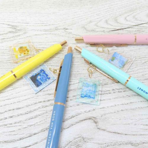 DAILY MUSEUM ボールペン チャーム付ボールペン 睡蓮 モネ 名画 グッズ メール便可