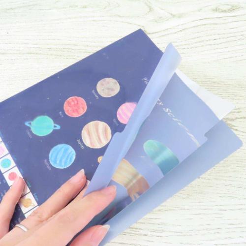 STUDY HOLIC ポケットファイル A5ポケットクリアファイル 惑星科学 学び 学問 グッズ メール便可