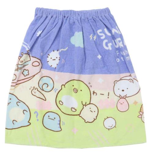 すみっコぐらし ラップタオル プールスカートタオル 60丈 UFO サンエックス キャラクター グッズ