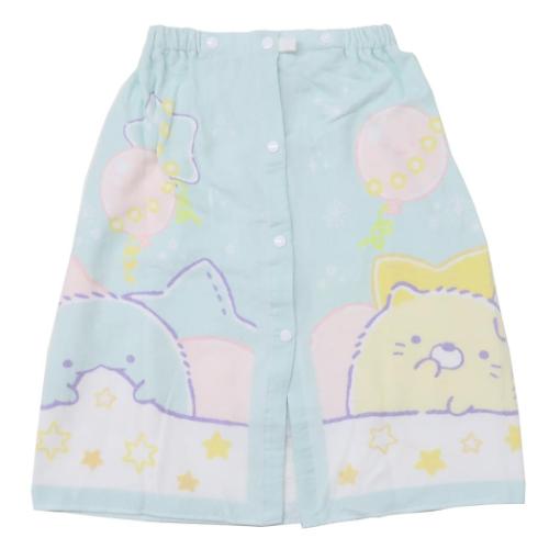 すみっコぐらし ラップタオル プールスカートタオル 60丈 おひるねタイム サンエックス キャラクター グッズ