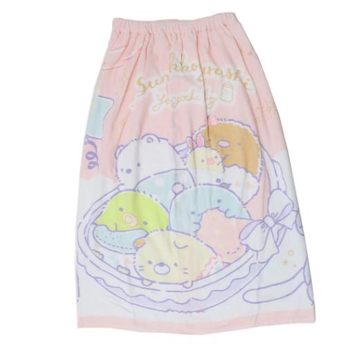 すみっコぐらし ラップタオル プールスカートタオル 80丈 ゆりかご サンエックス キャラクター グッズ