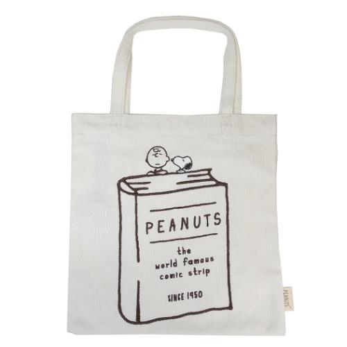 スヌーピー トートバッグ ブックミニトート スヌーピー&チャーリーブラウン ピーナッツ キャラクター グッズ メール便可
