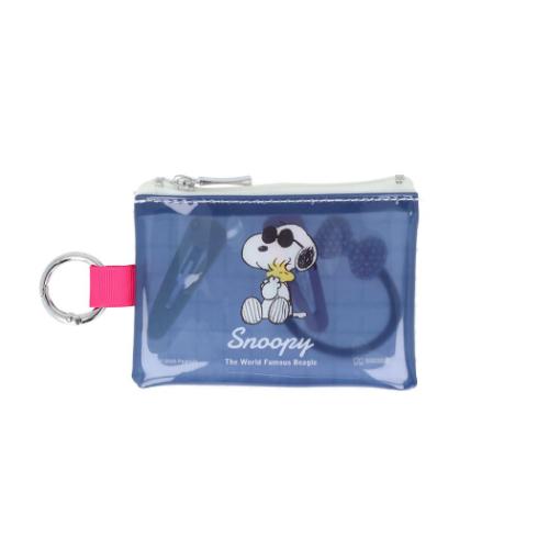 スヌーピー ミニポーチ カラビナ付ミニポーチ ジョークール New Life Collection ピーナッツ キャラクター グッズ メール便可
