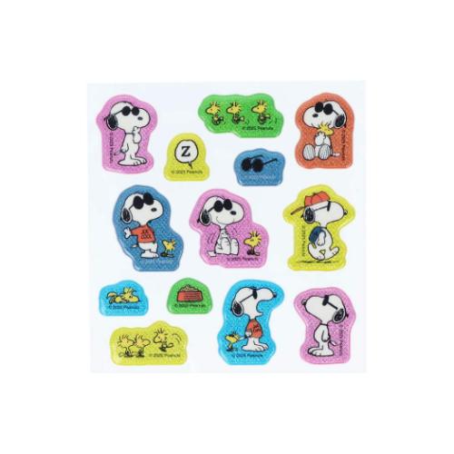スヌーピー シールシート グリッターシール New Life Collection ピーナッツ キャラクター グッズ メール便可