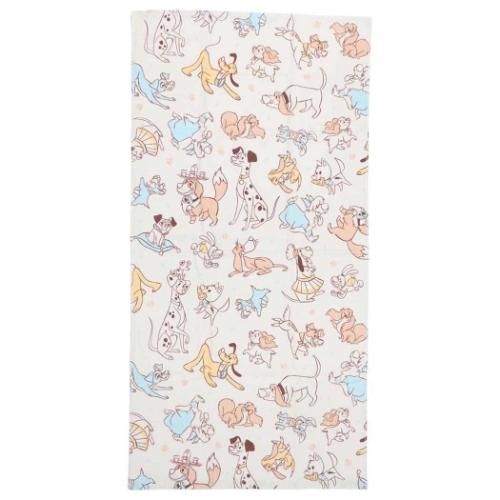 ディズニーキャラクター バスタオル プリントビッグタオル キューティードッグ ディズニー キャラクター グッズ メール便可