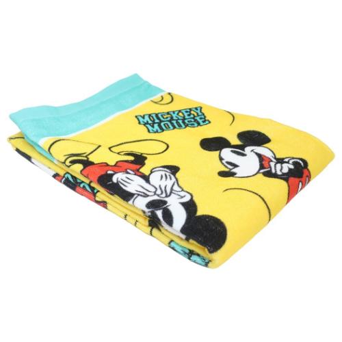 ミッキーマウス バスタオル プリントビッグタオル イエローポーズ ディズニー キャラクター グッズ メール便可