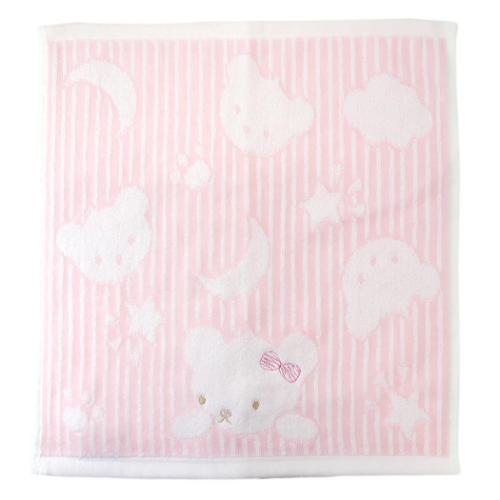 スクールベア ハンドタオル シャーリングウォッシュタオル PINK アニマル かわいい グッズ メール便可