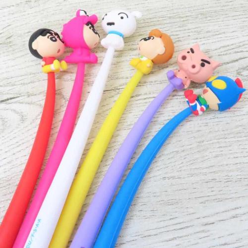 クレヨンしんちゃん ボールペン ゆらゆらマスコットゲルペン ひまわり アニメキャラクター グッズ メール便可