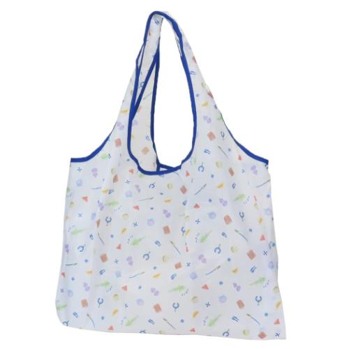 ワンピース ショッピングバッグ ポケット付きエコバッグ ホワイト 少年ジャンプ アニメキャラクター グッズ メール便可