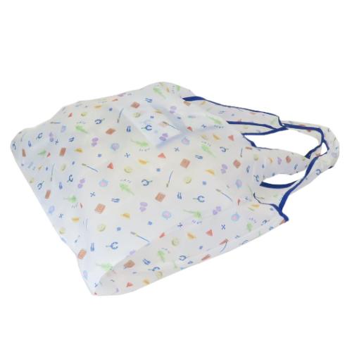 ワンピース ショッピングバッグ ポケット付きエコバッグ ホワイト 少年ジャンプ アニメキャラクター グッズ メール便可