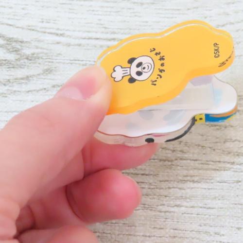 パンダのおさじ クリップ ダイカットアクリルクリップ パンダのおさじとフライパンダ おさじ 絵本キャラクター グッズ メール便可