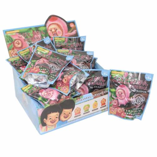 こびとづかん 入浴剤 バスボール 全5種 24個入セット フルーツバスケット2 おもしろ雑貨 グッズ