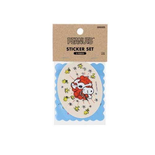 スヌーピー ダイカットステッカー ステッカー2枚セット スヌーピー＆フレンズ ピーナッツ キャラクター グッズ メール便可