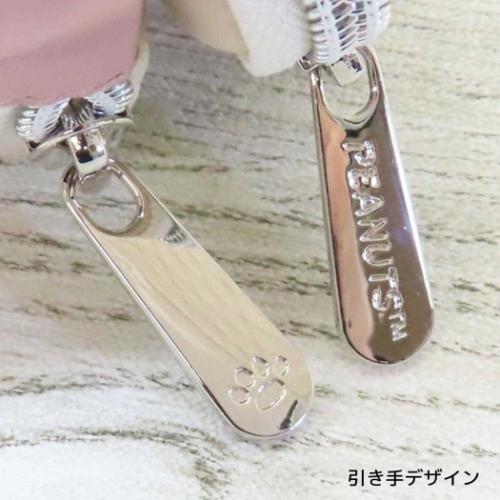 スヌーピー ミニポーチ カラビナ付きフラットポーチ ワッペン チャーリーブラウン ピーナッツ キャラクター グッズ メール便可