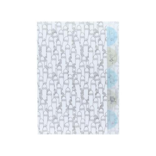 ムーミン ポケットファイル ダイカットクリアファイル5P ニョロニョロ チラシ 北欧 キャラクター グッズ メール便可