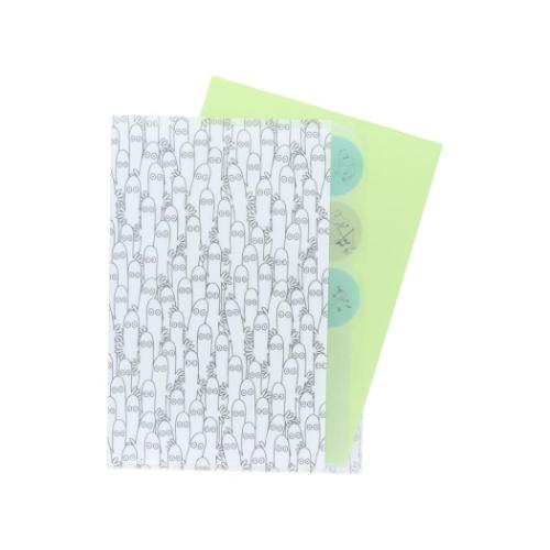 ムーミン ポケットファイル ダイカットクリアファイル5P ニョロニョロ チラシ 北欧 キャラクター グッズ メール便可