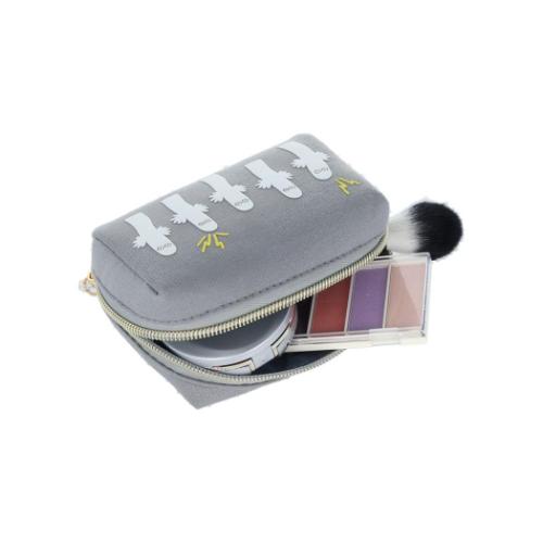 ムーミン コスメポーチ パフプリントミニポーチ ニョロニョロ グレー 北欧 キャラクター グッズ