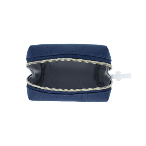 ムーミン コスメポーチ パフプリントミニポーチ ニョロニョロ ネイビーブルー 北欧 キャラクター グッズ