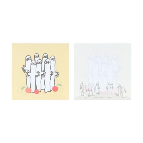 ムーミン メモ帳 窓付スクエアメモ ニョロニョロ フレーム 北欧 キャラクター グッズ メール便可