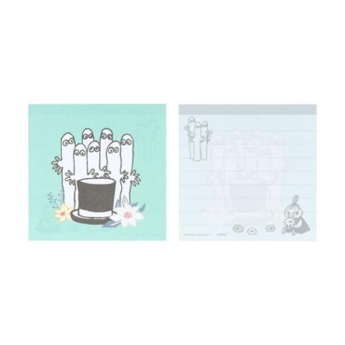 ムーミン メモ帳 窓付スクエアメモ ニョロニョロ フレーム 北欧 キャラクター グッズ メール便可