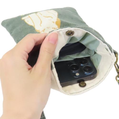 スマホポーチ スマホポシェット きなこ かわいい グッズ メール便可