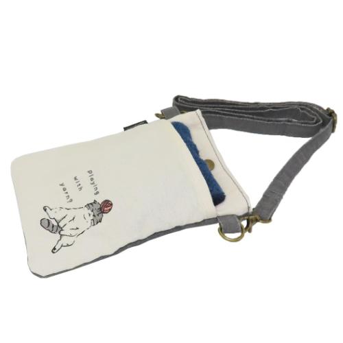 スマホポーチ スマホポシェット 手招きメリア かわいい グッズ メール便可