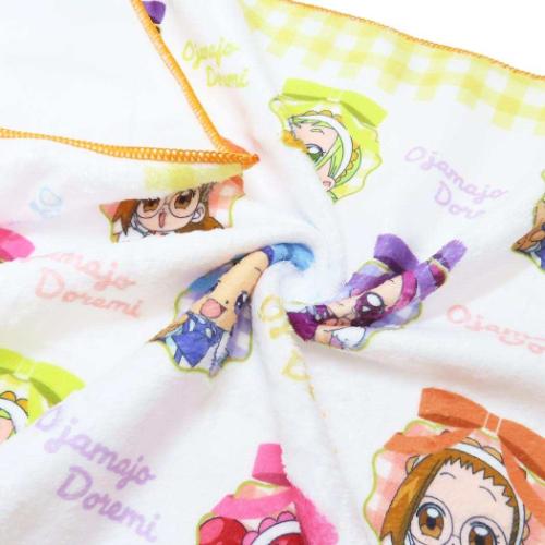 おジャ魔女どれみ 速乾フェイスタオル ファストドライフェイスタオル イエロー アニメキャラクター グッズ メール便可