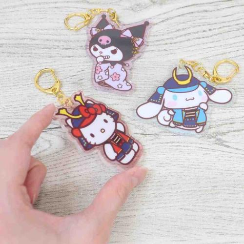 ハローキティ キーホルダー アクリルキーホルダー 将軍 サンリオ キャラクター グッズ メール便可