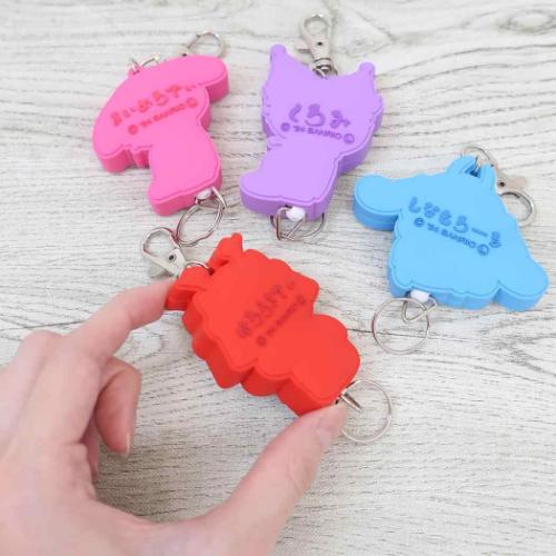 ハローキティ キーリング ラバーリールキーホルダー 将軍 サンリオ キャラクター グッズ メール便可