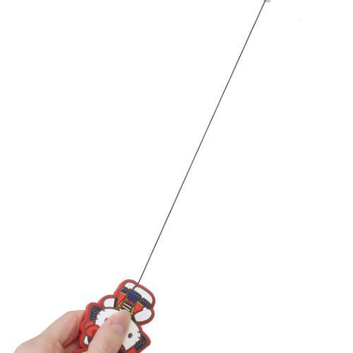 ハローキティ キーリング ラバーリールキーホルダー 将軍 サンリオ キャラクター グッズ メール便可