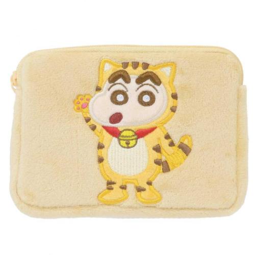 クレヨンしんちゃん ミニポーチ ミニティッシュポーチ なりきりアニマル ねこ アニメキャラクター グッズ メール便可
