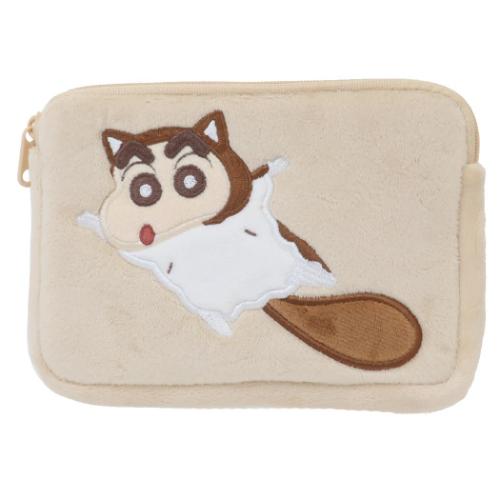 クレヨンしんちゃん ミニポーチ ミニティッシュポーチ なりきりアニマル むささび アニメキャラクター グッズ メール便可