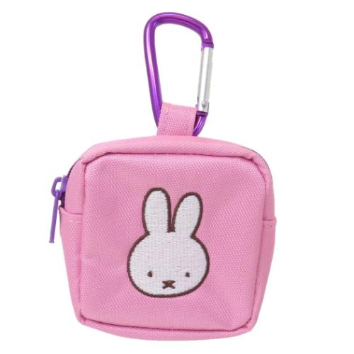 ミッフィー ミニポーチ カラビナ付きミニ刺繍ポーチ PK ディックブルーナ 絵本キャラクター グッズ