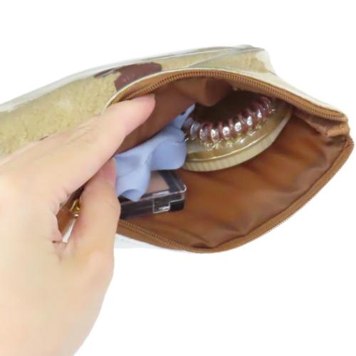 ミッフィー コスメポーチ もこもこビニールフラットポーチ フェイス ディックブルーナ 絵本キャラクター グッズ メール便可