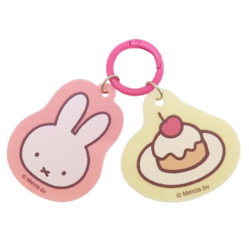 ミッフィー キーリング カラーアクリルキーホルダー ケーキ ディックブルーナ 絵本キャラクター グッズ メール便可