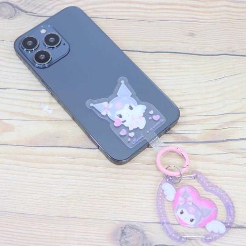クロミ スマホアクセ マルチリングプラス クリアカラビナ付き サンリオ キャラクター グッズ メール便可