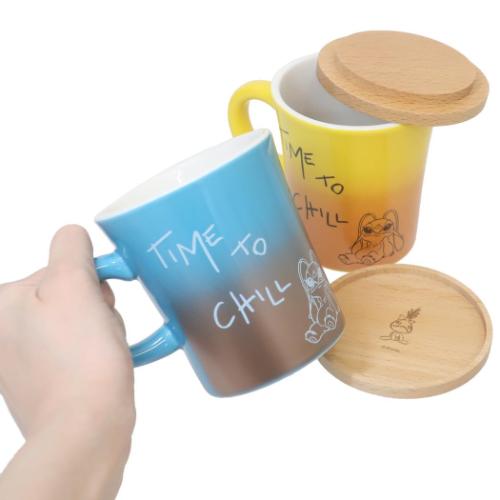 リロ＆スティッチ マグカップ 木蓋付きマグ ディズニー キャラクター グッズ