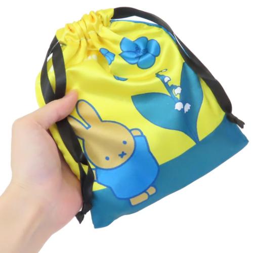 ミッフィー 巾着袋 リボン巾着 きんちゃくポーチ スズラン ディックブルーナ 絵本キャラクター グッズ メール便可