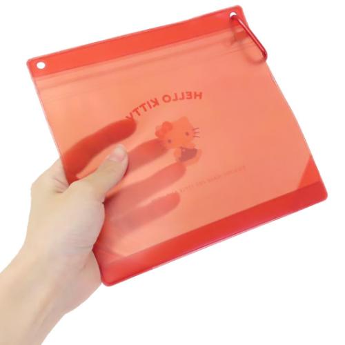 ハローキティ クリアポーチ カラビナジッパーケース サンリオ キャラクター グッズ メール便可