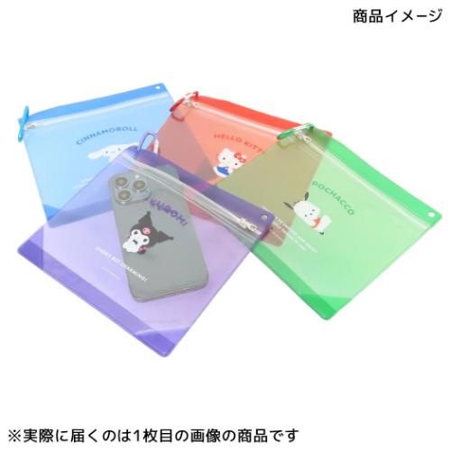 ハローキティ クリアポーチ カラビナジッパーケース サンリオ キャラクター グッズ メール便可