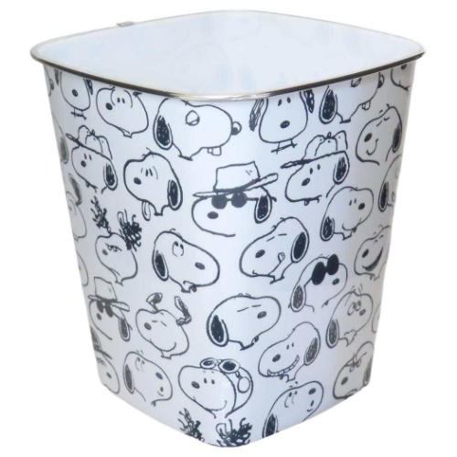スヌーピー ゴミ箱 スクエアプラダストボックス ぎゅうぎゅうフェイス ピーナッツ キャラクター グッズ