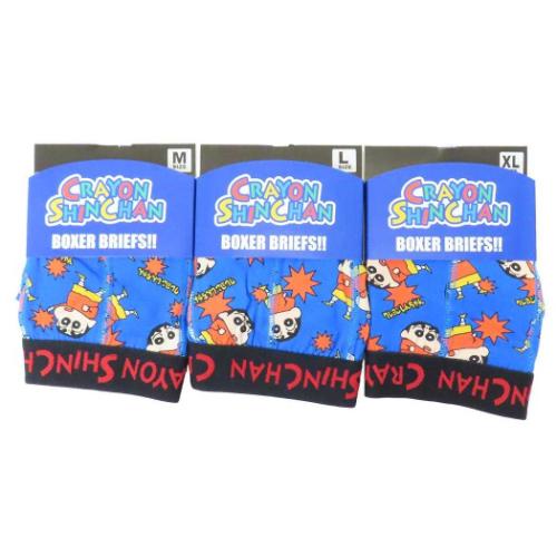 クレヨンしんちゃん 男性用下着 ボクサーブリーフ ギザギザマーク アニメキャラクター グッズ メール便可