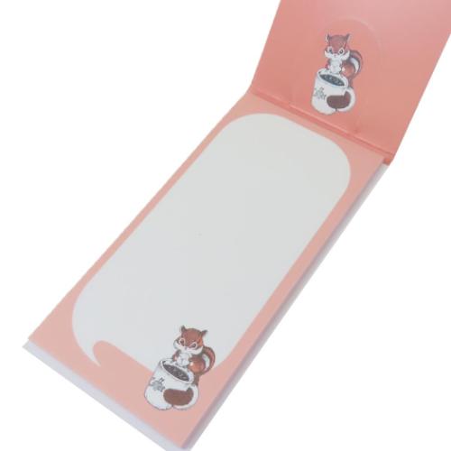 付箋 立つふせん コーヒー好きのシマリス ふきだし アニマル かわいい グッズ メール便可