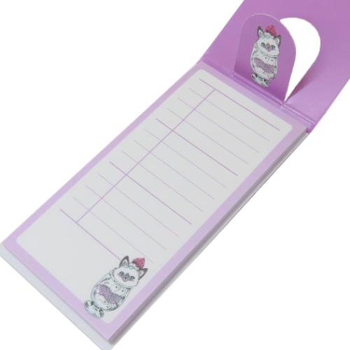 付箋 立つふせん パフェになりたい子ネコ 三分割罫線 ねこ かわいい グッズ メール便可