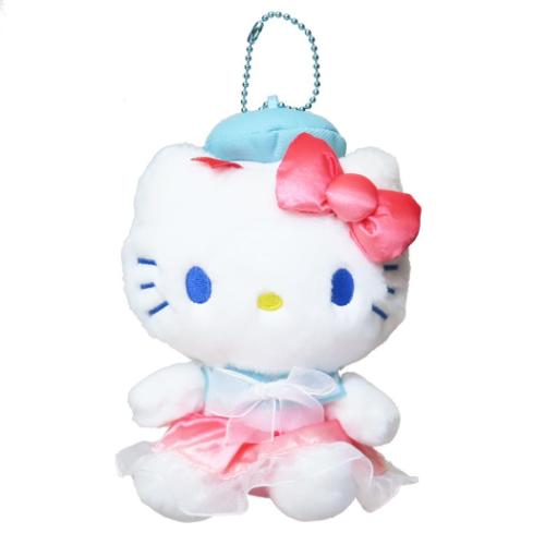 ハローキティ マスコット ミニぬいぐるみボールチェーン シャーベットマリン サンリオ キャラクター グッズ
